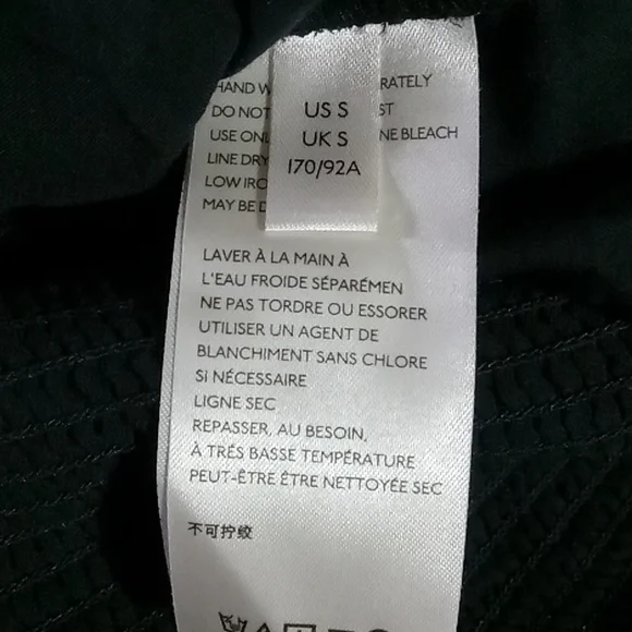 Free People Womens Small Top Final Rose Black Floral Blouse Sheer Balloon Sleeve - Picture 10 of 10